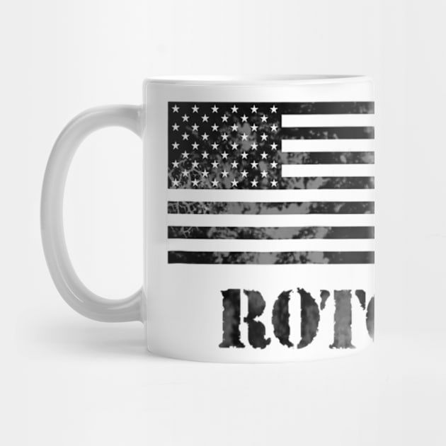 Military Rotc Faded Veteran Flag by StuSpenceart